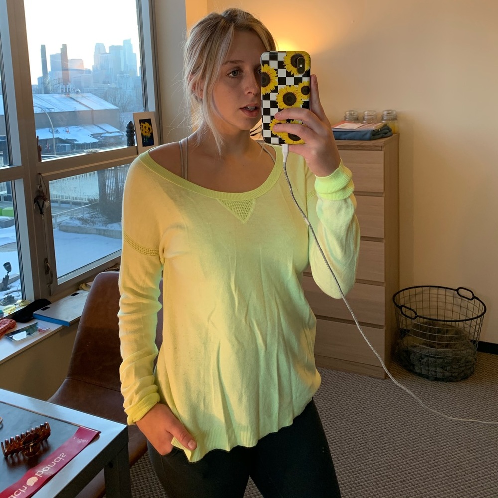 Neon green top